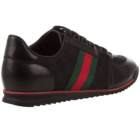 black gucci trainers cheap|all black sneakers gucci men.